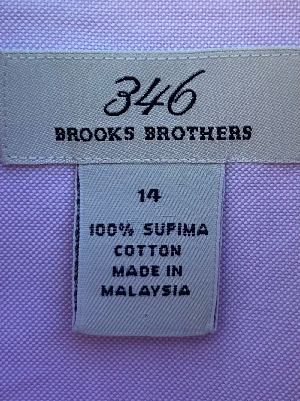 Brooks Brothers Classic Fit Supima Cotton Oxford Shirt Pink 14 - Picture 3 of 15
